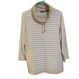 Susan Graver Cowl Neck Top L